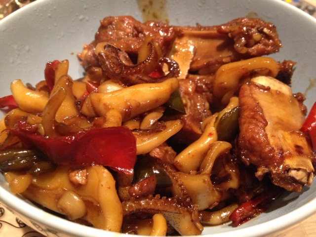 鱿鱼榛蘑烧排骨