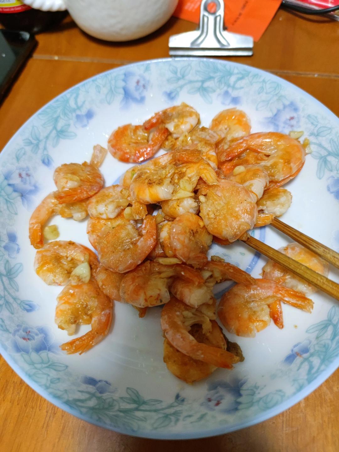 速冻虾也很好吃！蒜蓉大虾