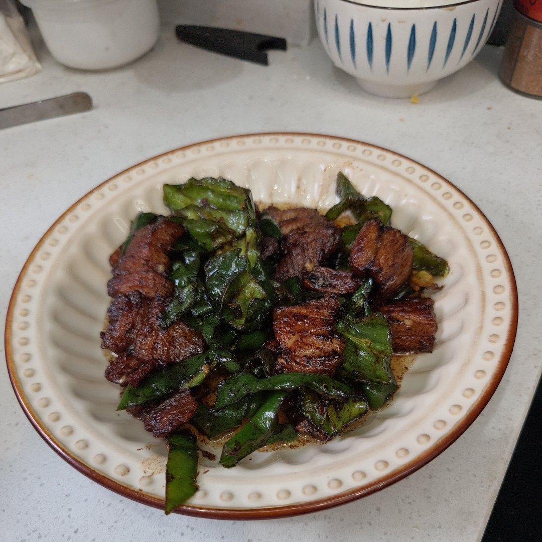 青椒炒五花肉