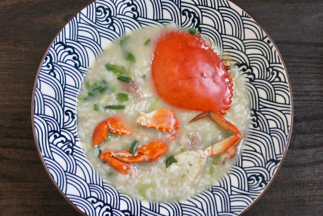 鲜美青蟹粥（潮汕海鲜粥）水蟹粥