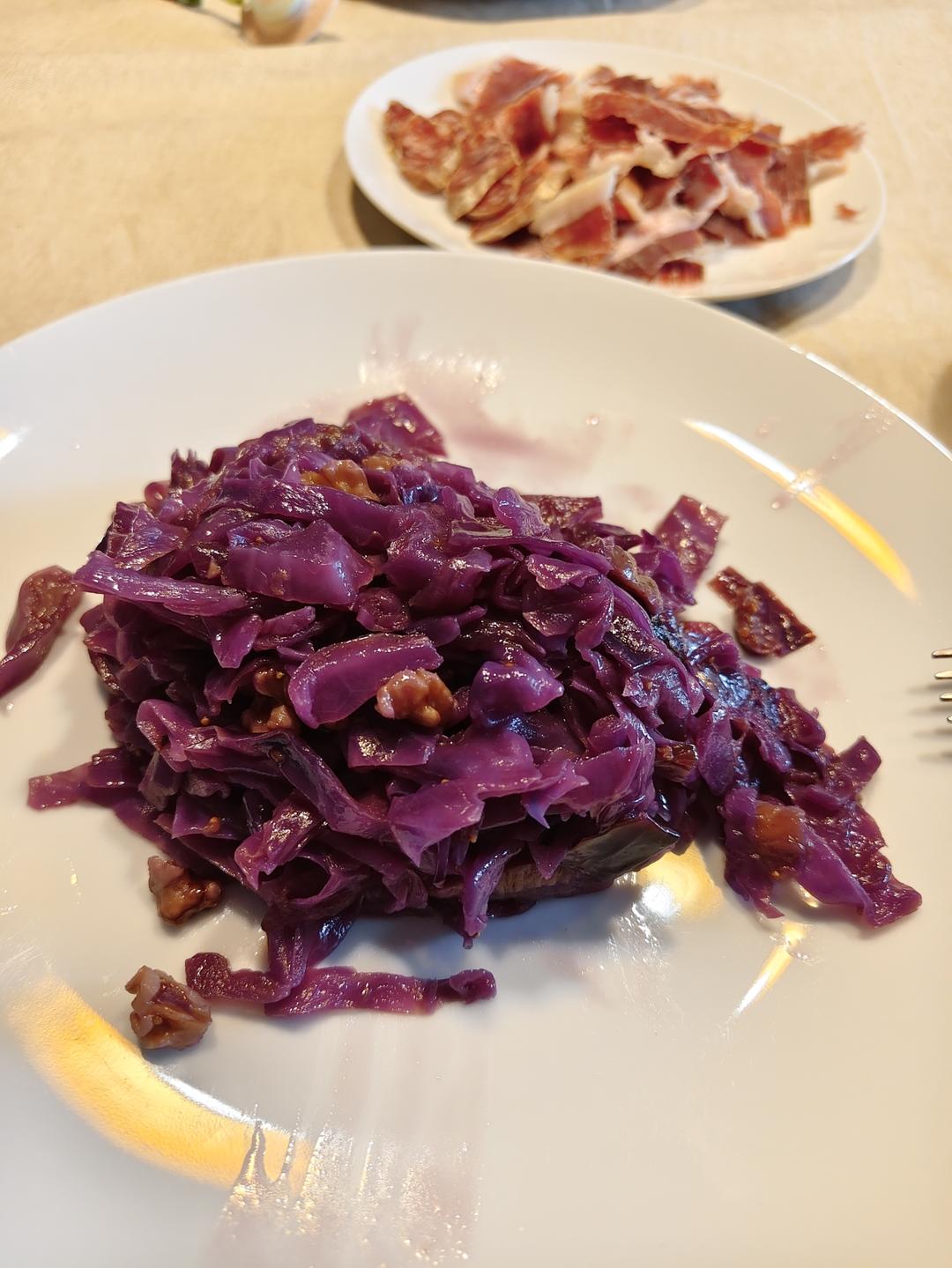 板鸭圣诞松子红甘蓝