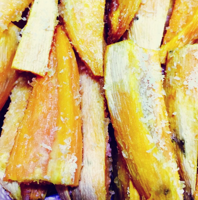 椰蓉烤红薯条（健康夜宵）