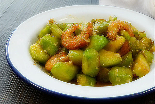 蒜蓉海米炒丝瓜