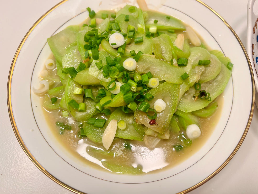 清炒丝瓜（川味家常做法）