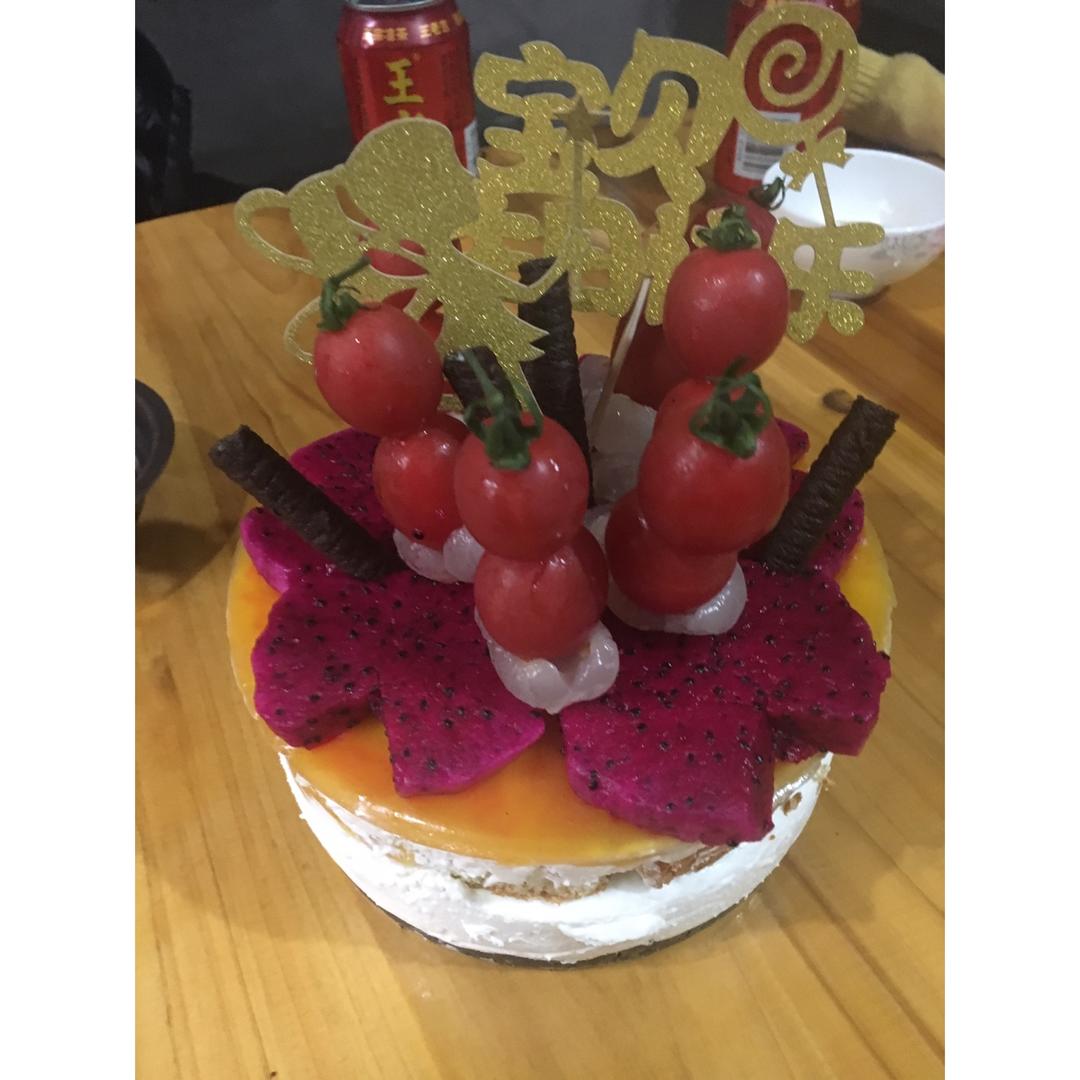 百香果慕斯蛋糕（8寸圆形）