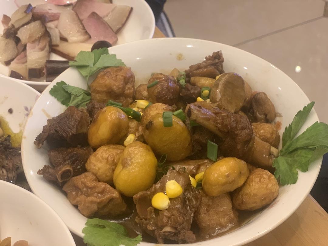 板栗烧鸡家常简单版！