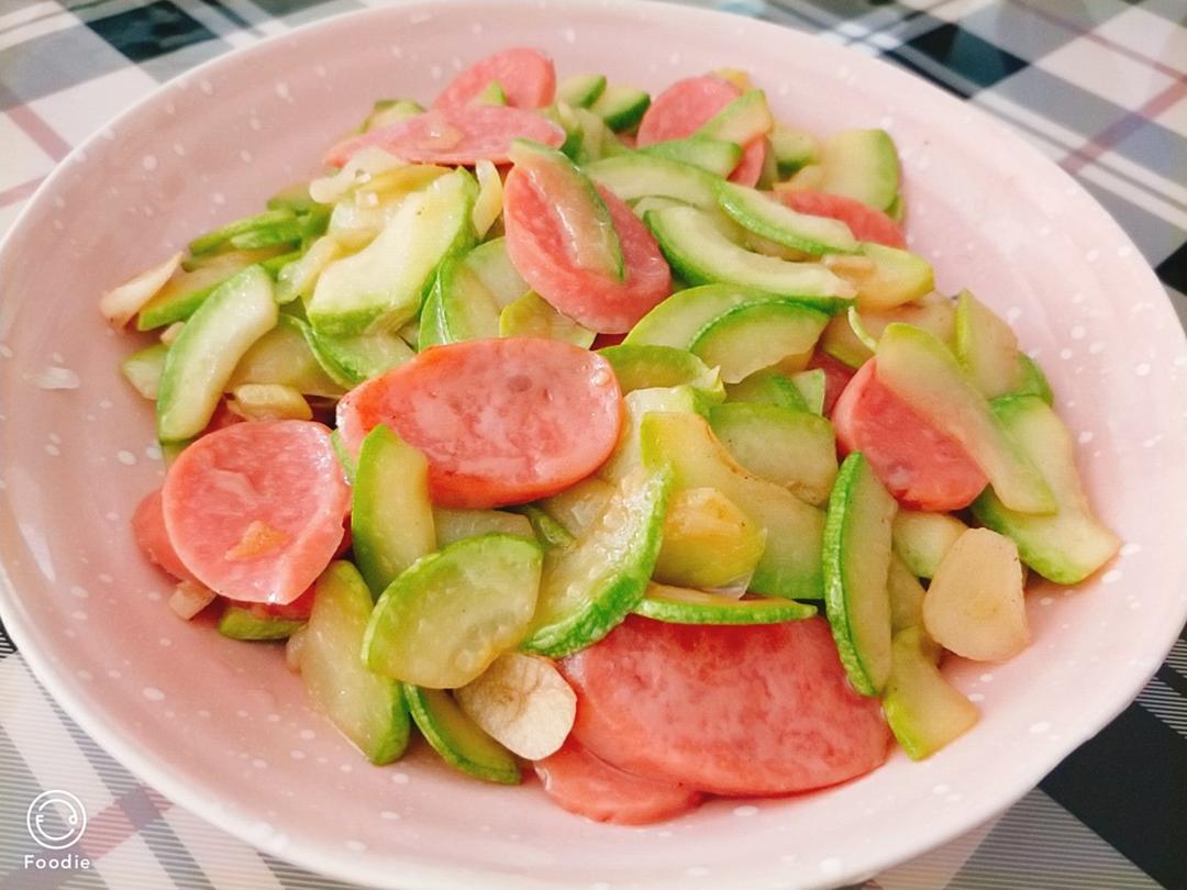角瓜炒火腿肠