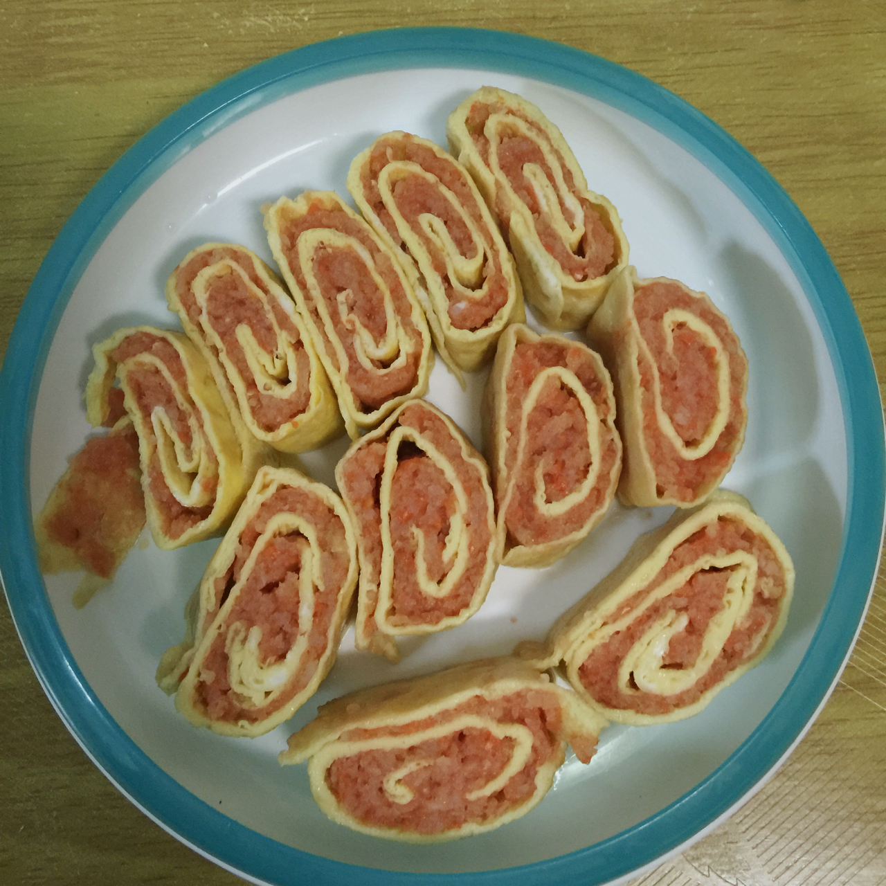 鲜虾鸡蛋卷宝宝辅食精华一岁以上宝宝