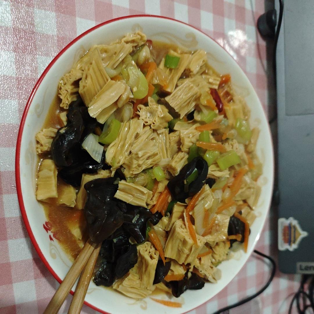 比肉还好吃的烧腐竹