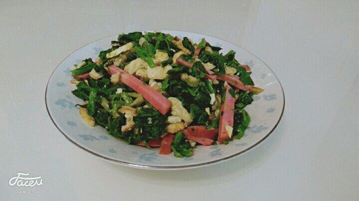 菠菜拌豆皮