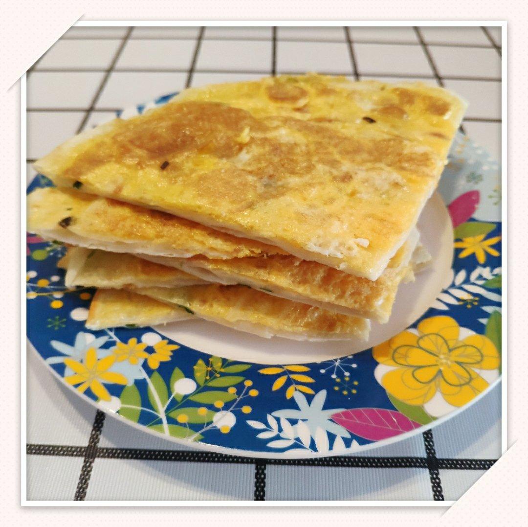 鸡蛋葱油饼                  （更新饼坯保存方法）