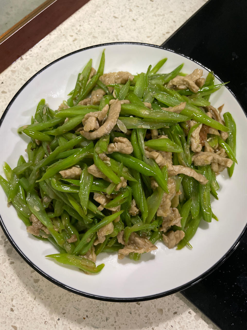 四季豆炒肉丝