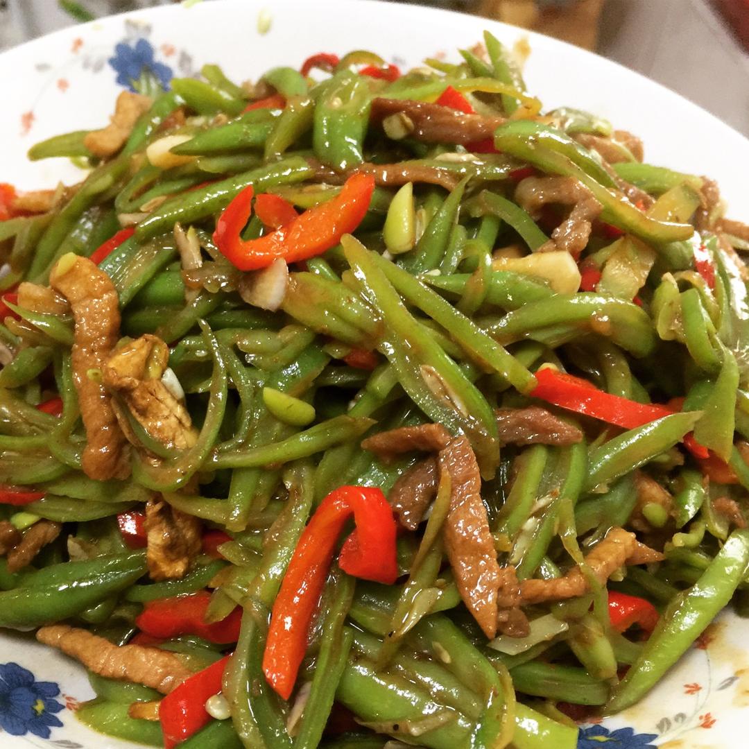 吴邪快到碗里来做的豆角炒肉丝