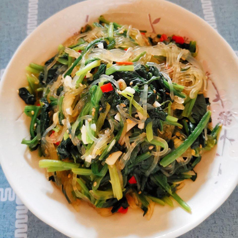 万能凉拌菜料汁（凉拌菠菜粉丝）