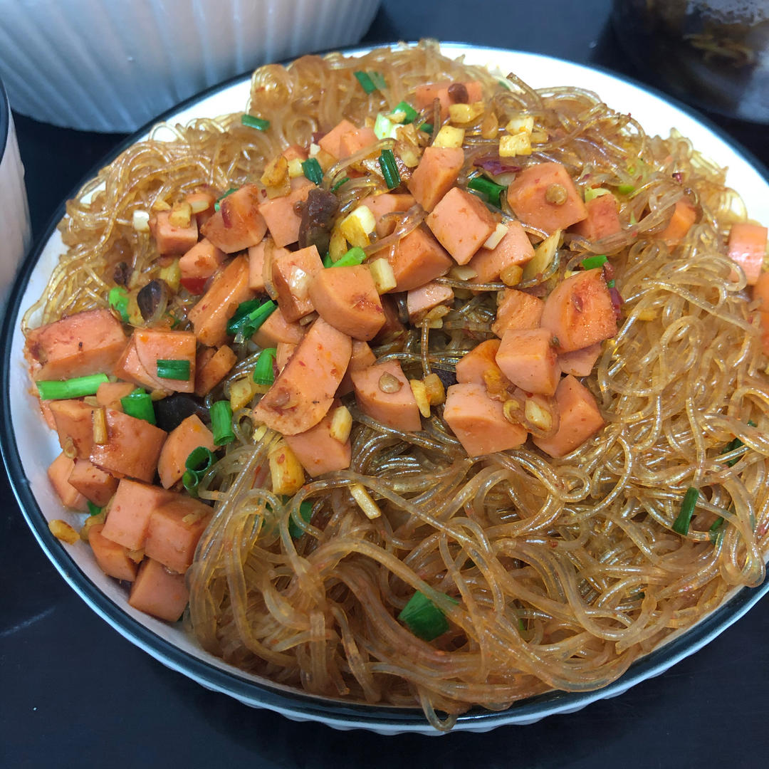 肉末粉丝煲（蚂蚁上树，干捞粉丝煲）