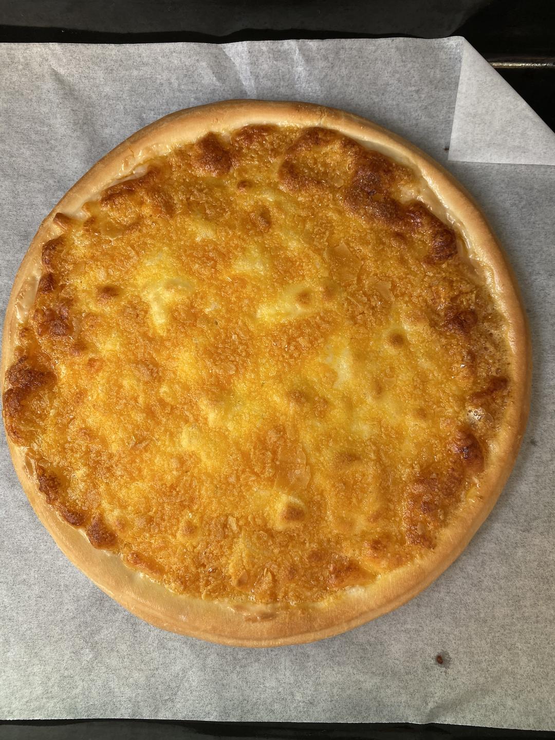 快手咸蛋黄披萨的做法