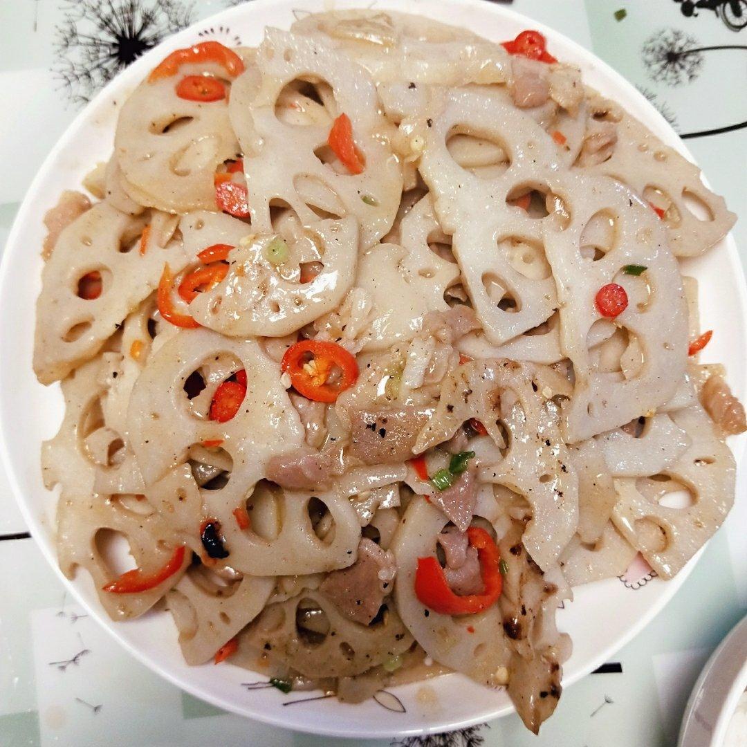莲藕片炒肉