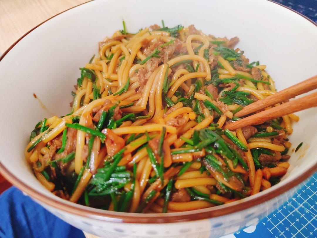 巨巨巨好吃的沙葱羊肉炒粉