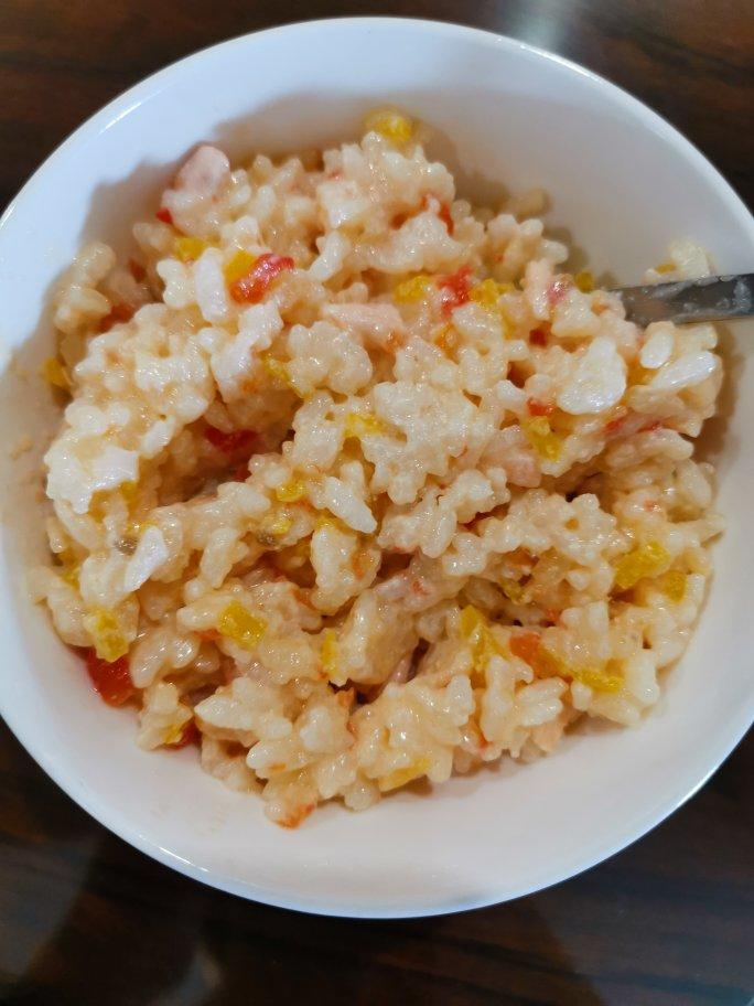 奶香三文鱼南瓜烩饭