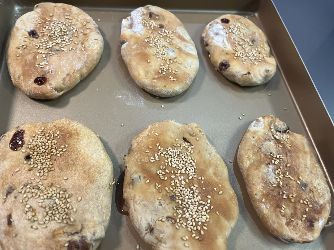 街边印象小吃掉渣红糖酥饼