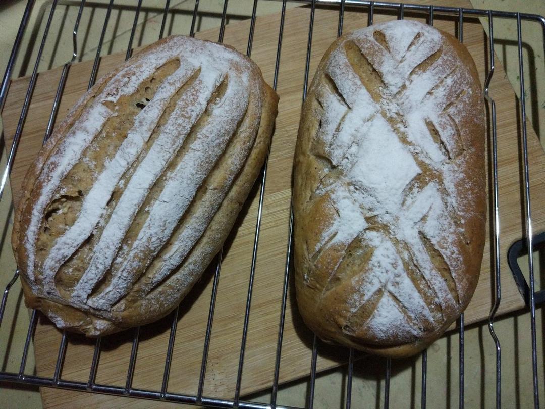 黑麦核桃红糖面包