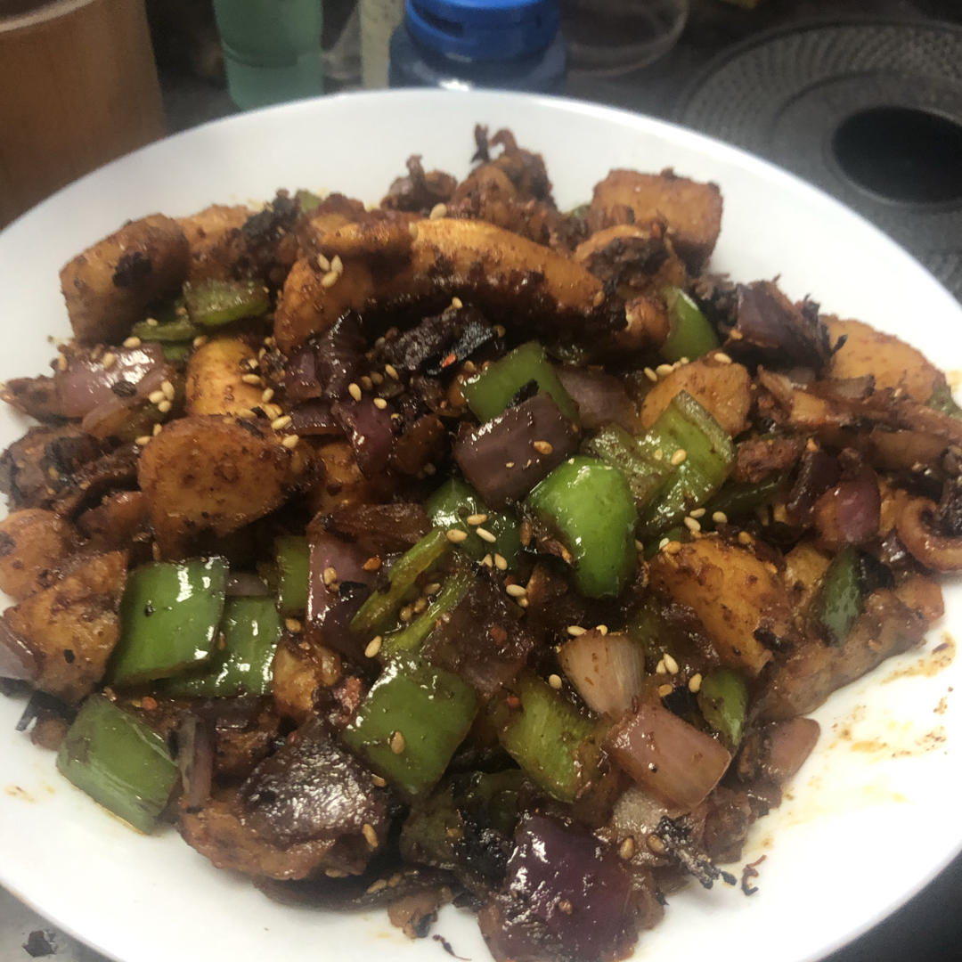 超下饭的孜然鱿鱼须，香辣爽嫩，比烧烤还好吃