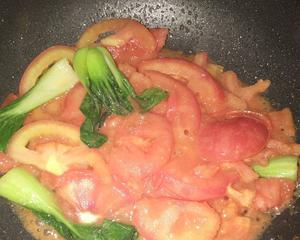 西红柿青菜蛋汤的做法 步骤3
