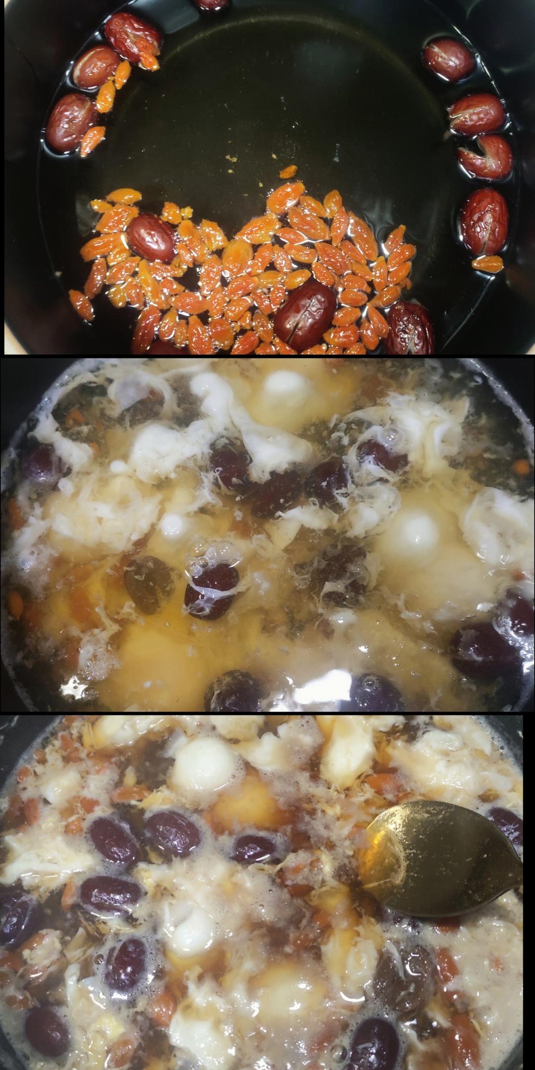 鸡蛋红枣枸杞姜红糖水