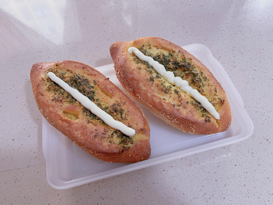 【复刻山姆蒜香乳酪软法面包】香气天花板！