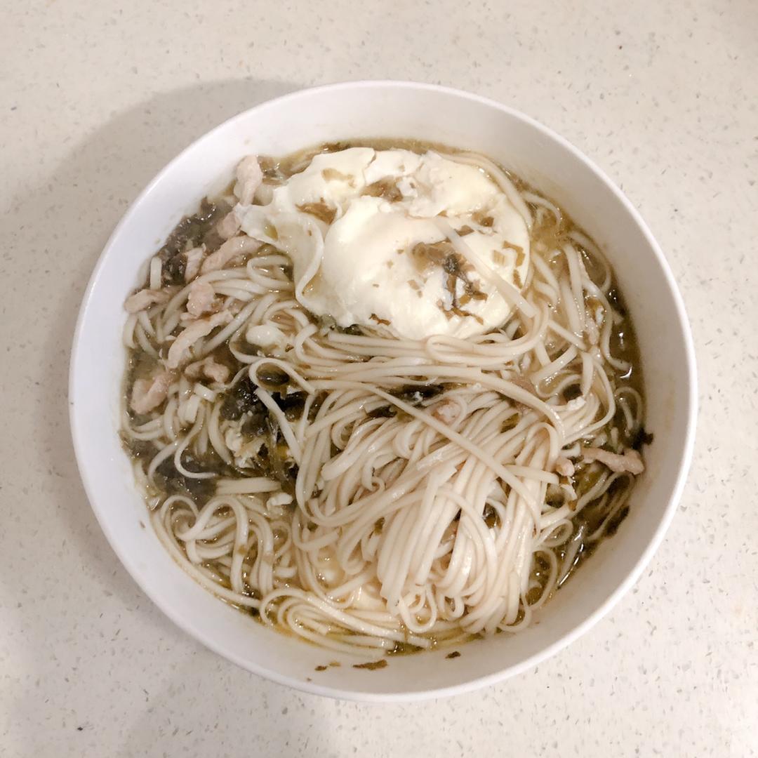 雪菜肉丝面
