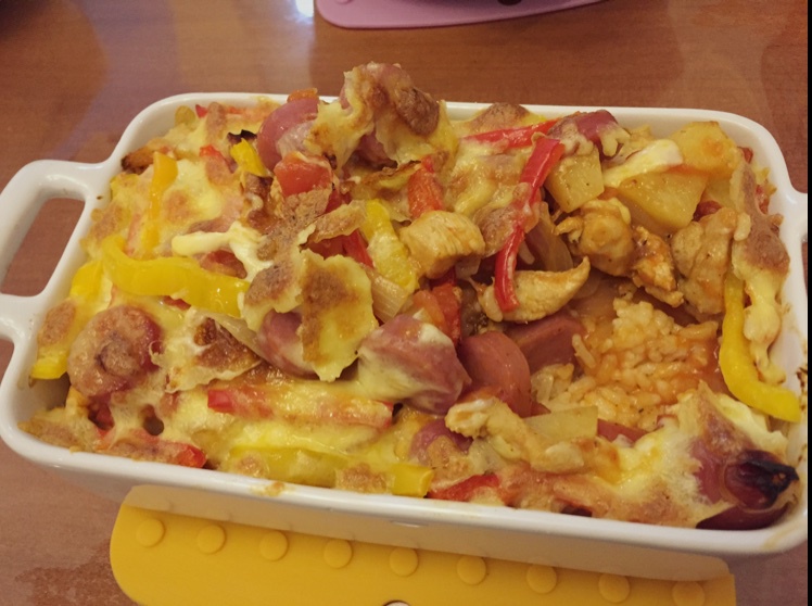 番茄鸡肉浓情焗饭【两人份】