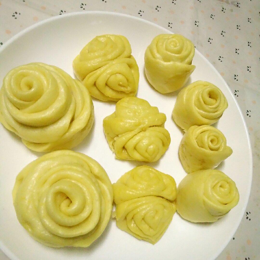 南瓜花卷馒头