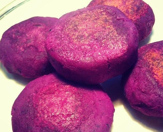 cc厨房の天然无添加紫薯饼的做法