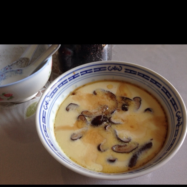 早餐之香菇丝玉米粒蒸蛋