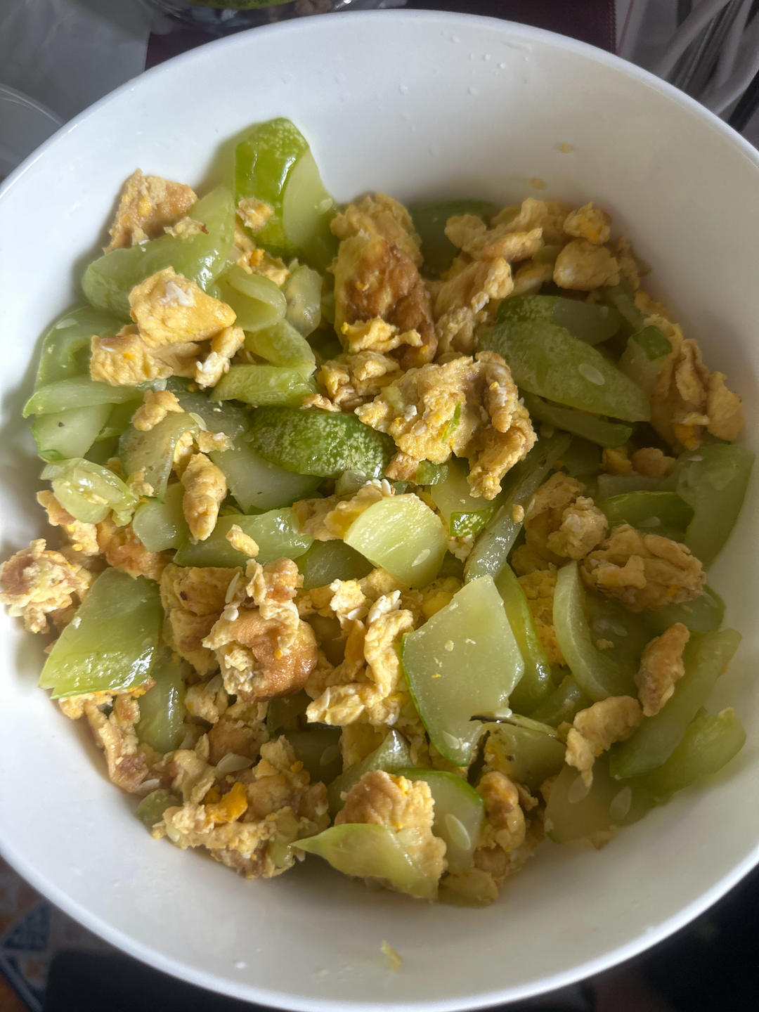 黄瓜炒鸡蛋 （青瓜炒鸡蛋）