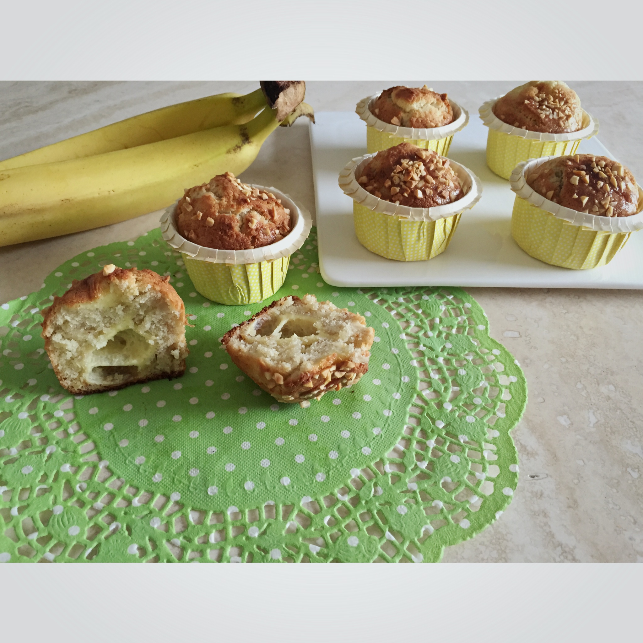 软心乳酪香蕉马芬<Banana Cream Cheese Muffins>