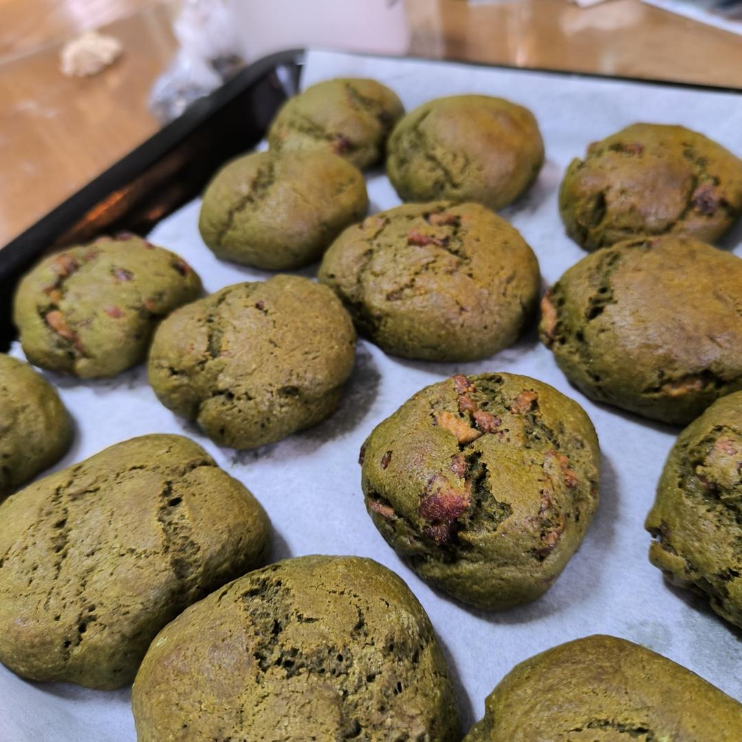 抹茶奶酪巧克力曲奇 Matcha Cream Cheese Choc Cookies