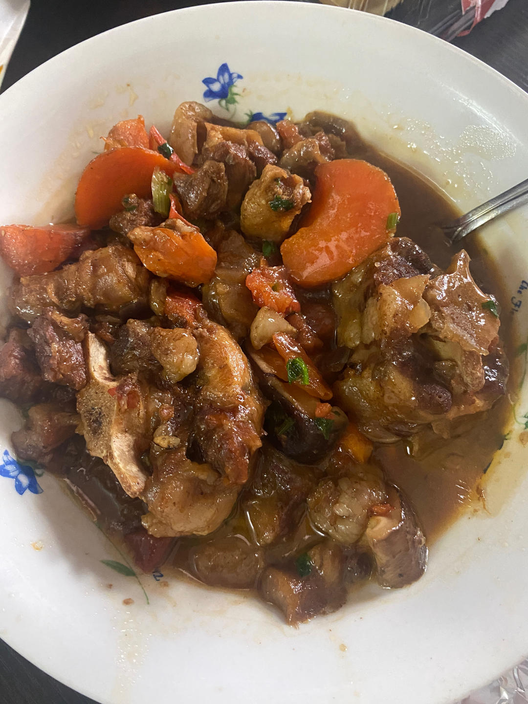 被爸爸外婆连说好吃好吃的番茄土豆炖牛腱子