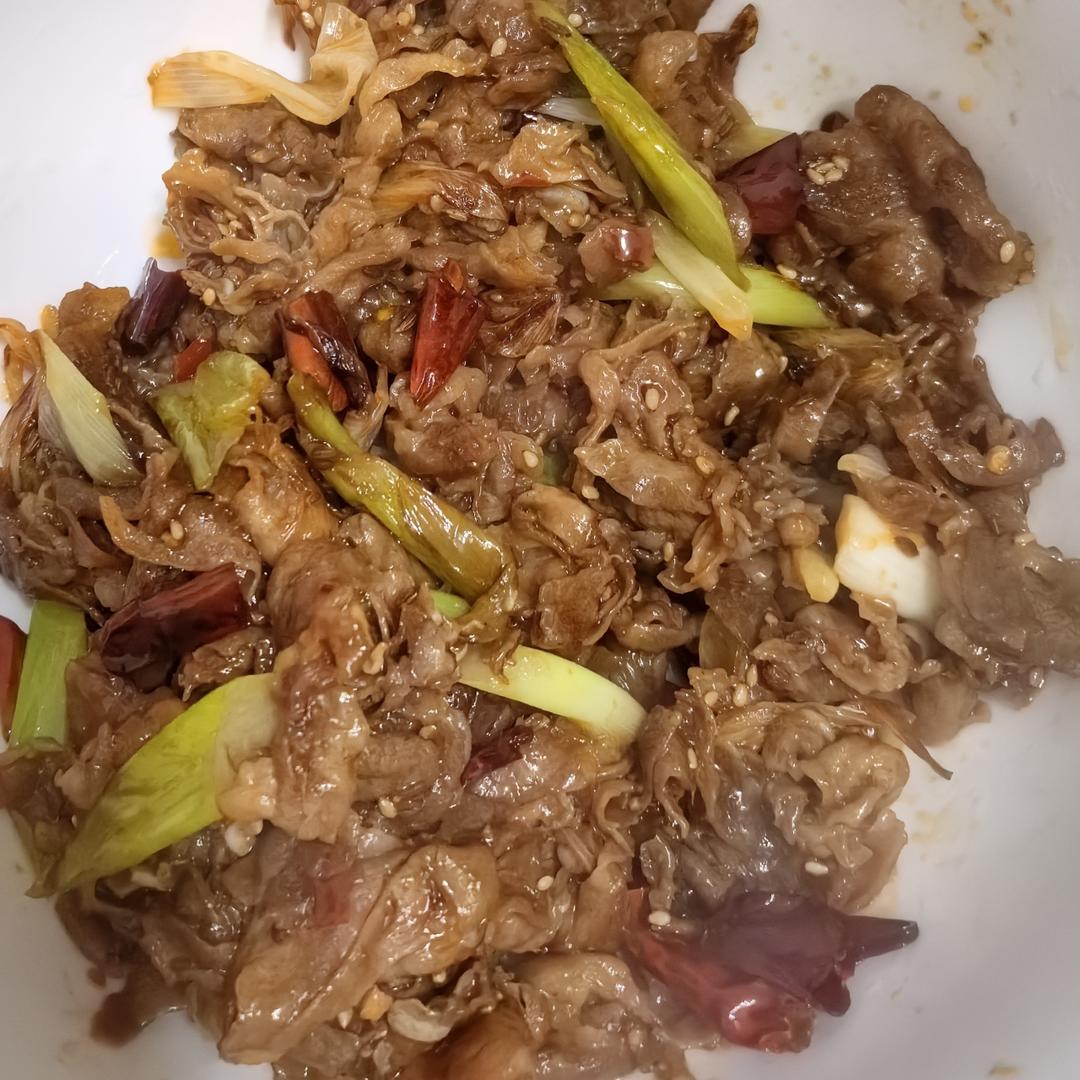 葱爆孜然羊肉卷
