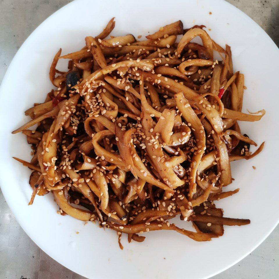 干煸手撕杏鲍菇