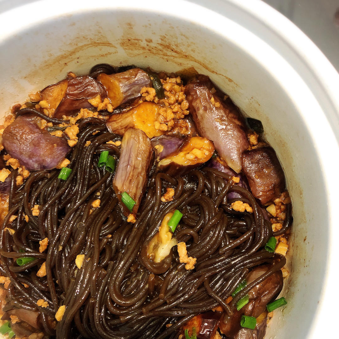 茄子肉末粉丝煲