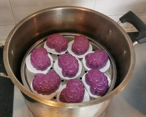 免烤无油低糖，好吃不上火的紫薯月饼的做法 步骤19