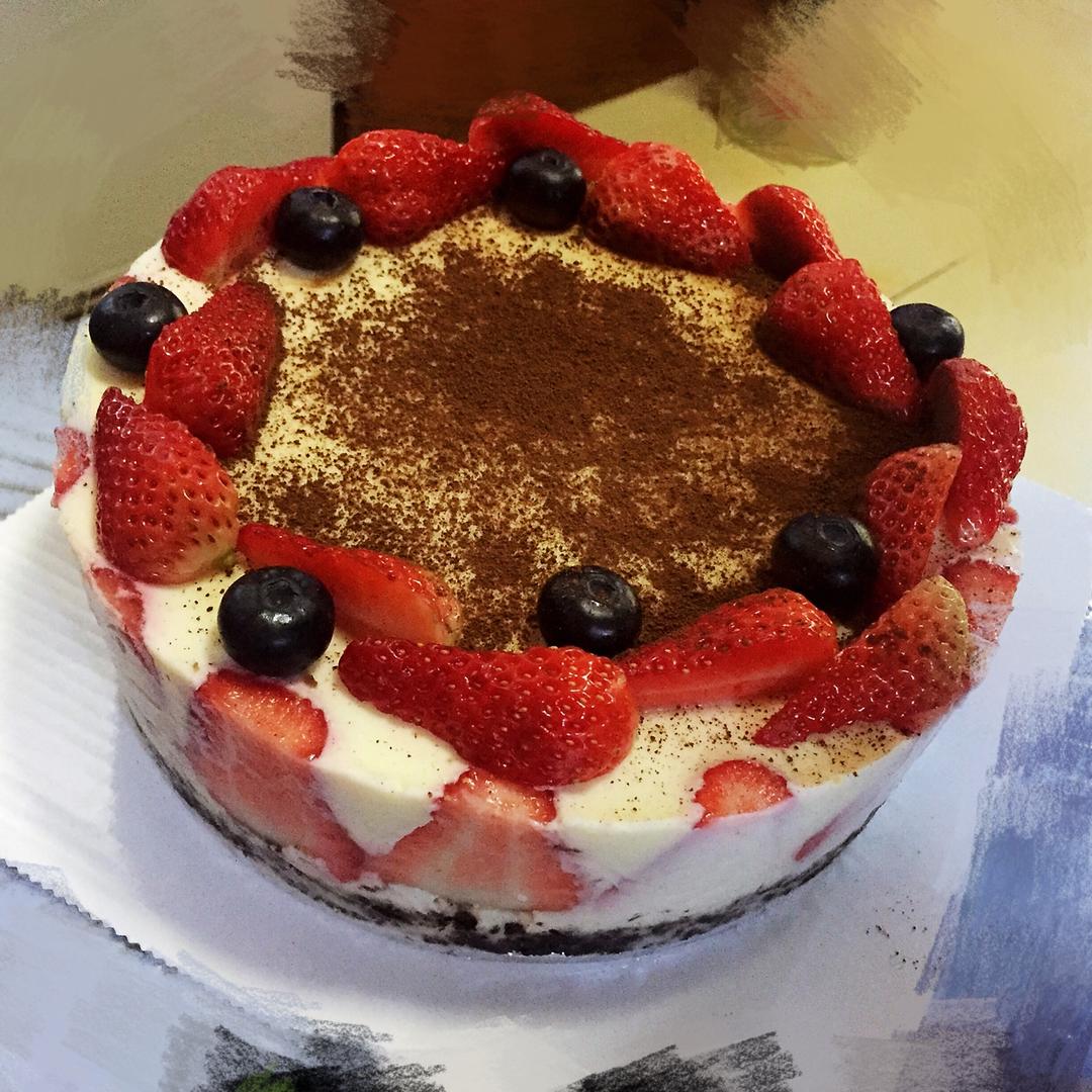 外貌控必备——樱花酸奶芝士蛋糕（8寸）