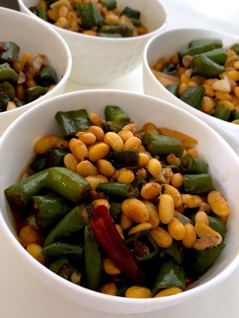 能吃三碗米饭的黄豆焖辣椒