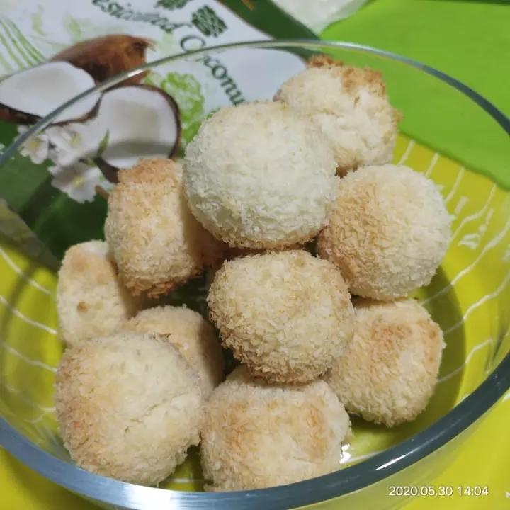 消耗蛋白❗️无需打发❗️超好吃的蛋白椰蓉球❗️