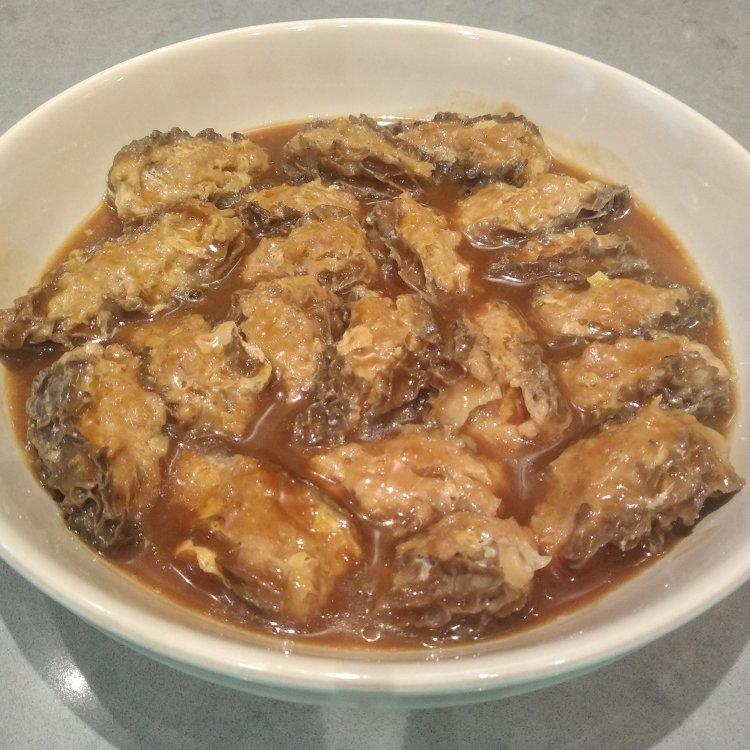 鲜甜的肉酿羊肚菌