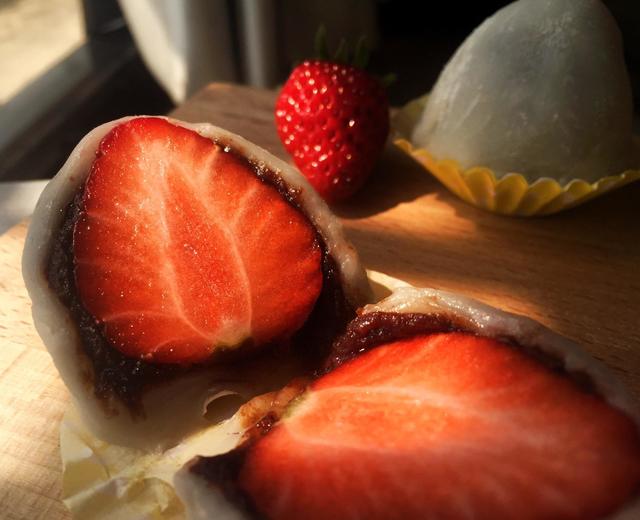 草莓大福❤️甜蜜的味道的做法