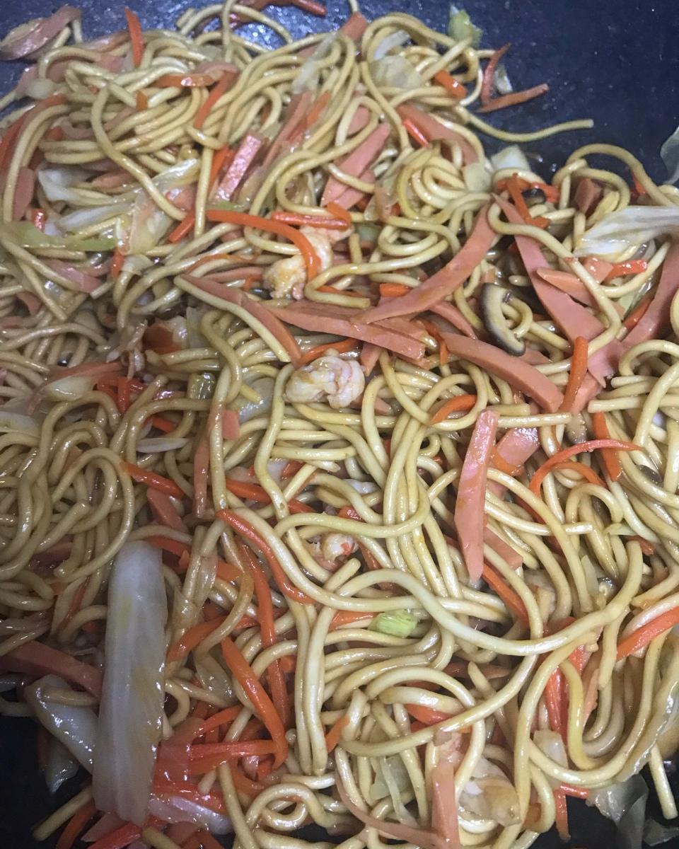 元麻做的freestyle快手炒面(解密炒面根根分明不粘团小秘诀)