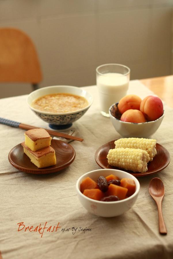 7月5日早餐--南瓜杂粮粥的做法