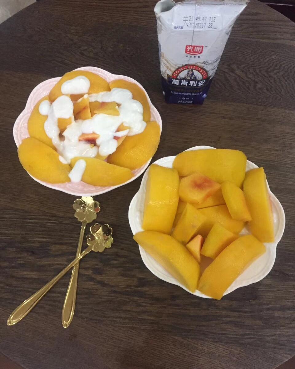 【当酸奶恋上黄桃...】
